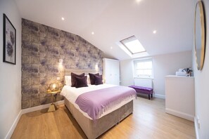 Primary bedroom with double bed.