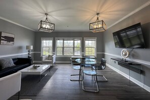 Home is spacious and tastefully decorated.