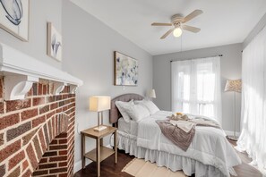 Bedroom 2 has its own private large balcony also comes with a full size bed, plenty of natural lighting, soft lamp lighting and ceiling fan. A true comfort to rest in.