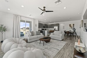 Open concept living area