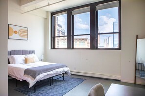 Bedroom #1 with city view