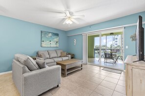 Spacious Living Room with Views