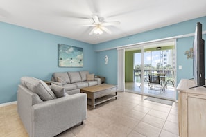 Spacious Living Room with Views