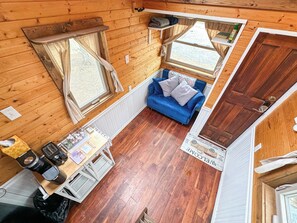 Living area view from loft