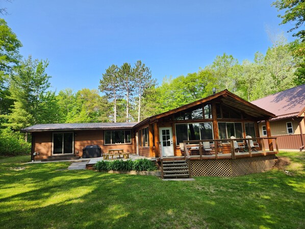 Exterior facing the lake