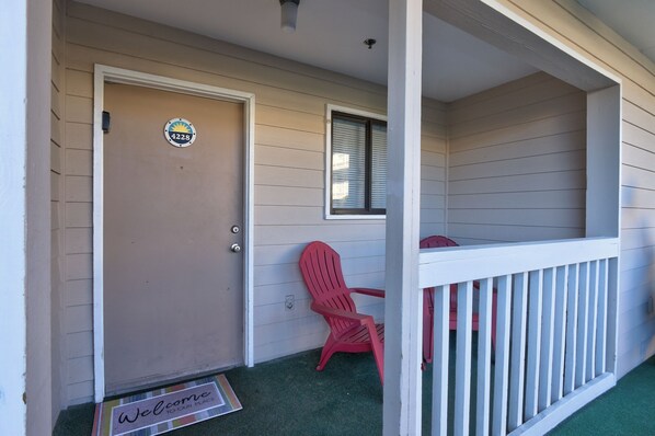 Front door entrance/patio area
