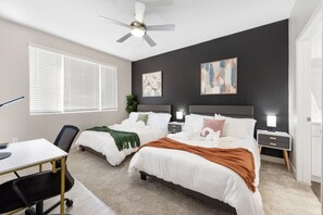 Bedroom with work area