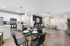 Dining table and chairs