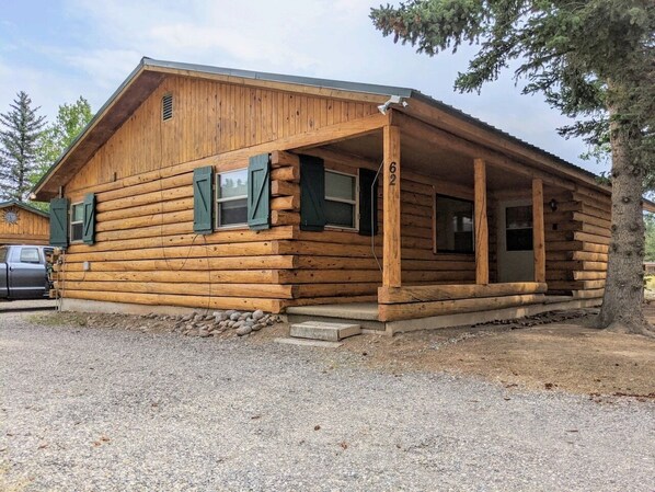 Exterior, front door.