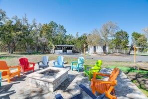 28-Acre Property | Fire Pit