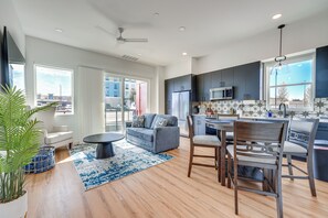 Living Area | Dining Area | Kitchen