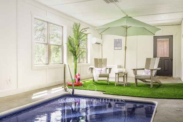 Private heated indoor pool!