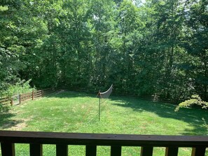 volleyball net.  seasonal use.  it will be stored in the wintertime/early spring