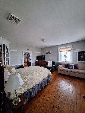 bedroom + living area