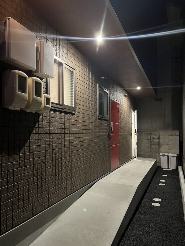 Front of property – evening/night