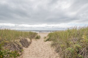 Steps from the sand