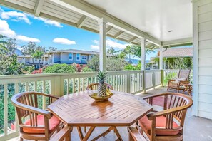 Patio views and dining