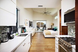 Open Chefs kitchen with tons of natural light. Fully stocked with all the amenities. 