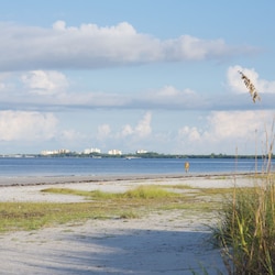 View from north end of the island