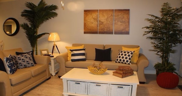 Living room with sofa bed