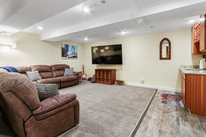 Lower level rec room