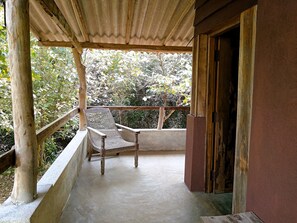 Balcony / Private Sitting area overlooking the tree line
