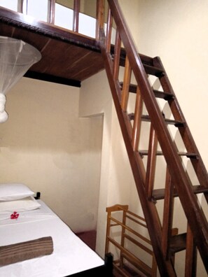 Stairs leading to the loft