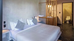 Bedroom With AC King Size Bed