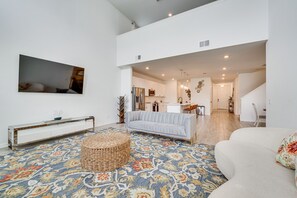 Living Room | 1st Floor | Smart TV w/ Cable | Central A/C & Heat