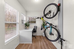 The perfect place to work remotely & hit up the biking trails at the same time! 
