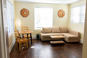 Living room with small dining area