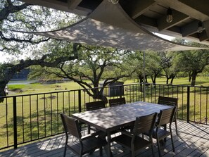 Dining on the deck
