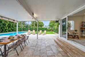 Outdoor | Covered patio includes Dining for 8