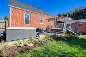 Fenced-In Backyard | Hot Tub | Dining Area | Deck