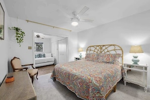 2nd Bedroom featuring a queen size bed and + trundle