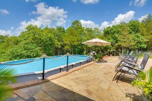 Poolside Lounging Area
