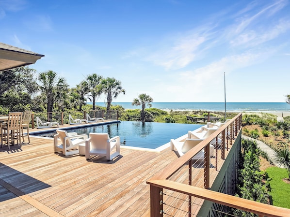 Pool Deck Overlooking the Ocean