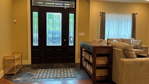 Spacious entryway to this open concept living area