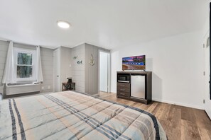 All rooms have new mini-fridges, microwaves, and 42-inch smart TVs.