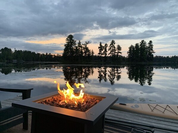 Sunrise and sunsets are perfect from the dock