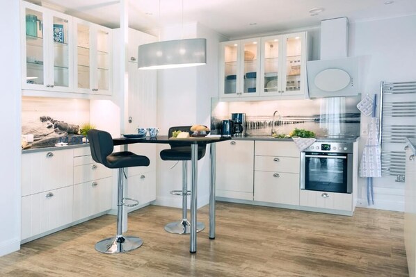 Ferienwohnung Kegelrobbe, 45qm, 1 Schlafzimmer, max. 2 Personen-Küche