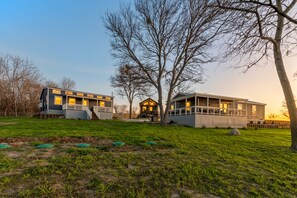 Cabins (LtoR) Stone's Throw, Rock Bottom, Rock Of Ages