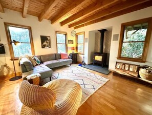 Main living room with fireplace