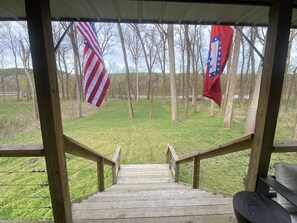 View of the White River from the front porch.