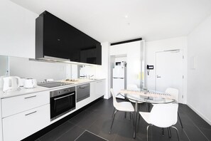 The kitchen & dining area.