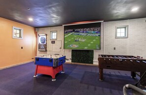 Open air bar and game room
