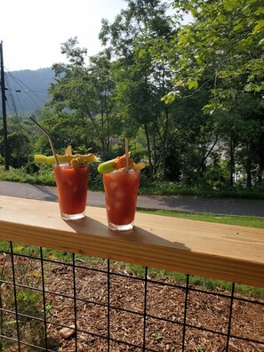 Brunch Beverages on the Front porch