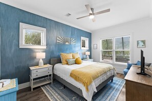 Each bedroom has a sun-inspired, beach theme to ensure a sunshine state of mind.