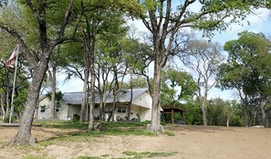 Front view of the home