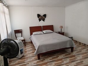 Habitacion principal,cama tamaño king,aire acondicionado,baño privado,vestier.